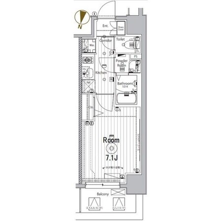 名古屋駅 徒歩15分 9階の物件間取画像